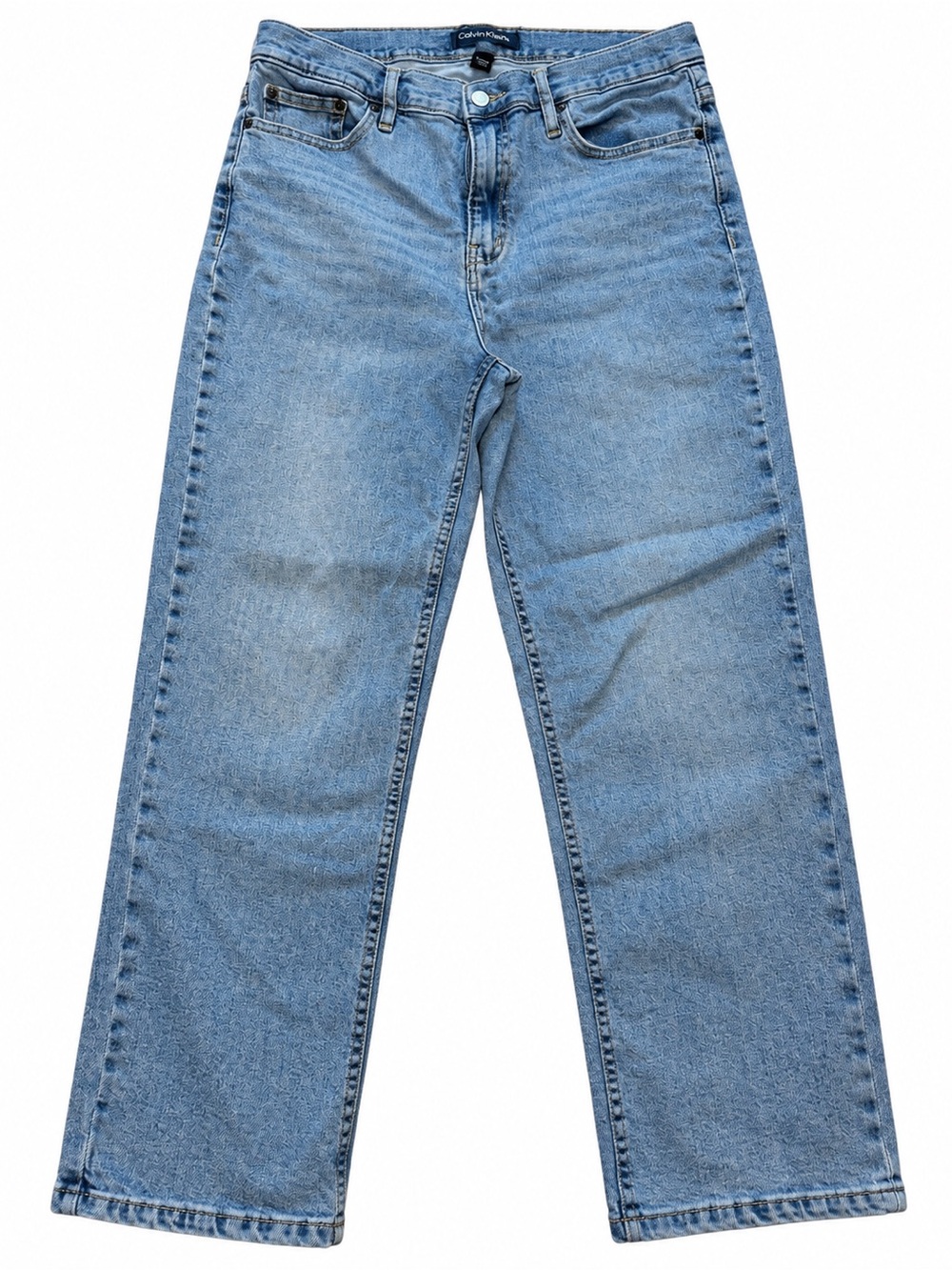Calvin Klein Jeans Women’s Size 12 Light Wash Straight Leg Jeans High Rise